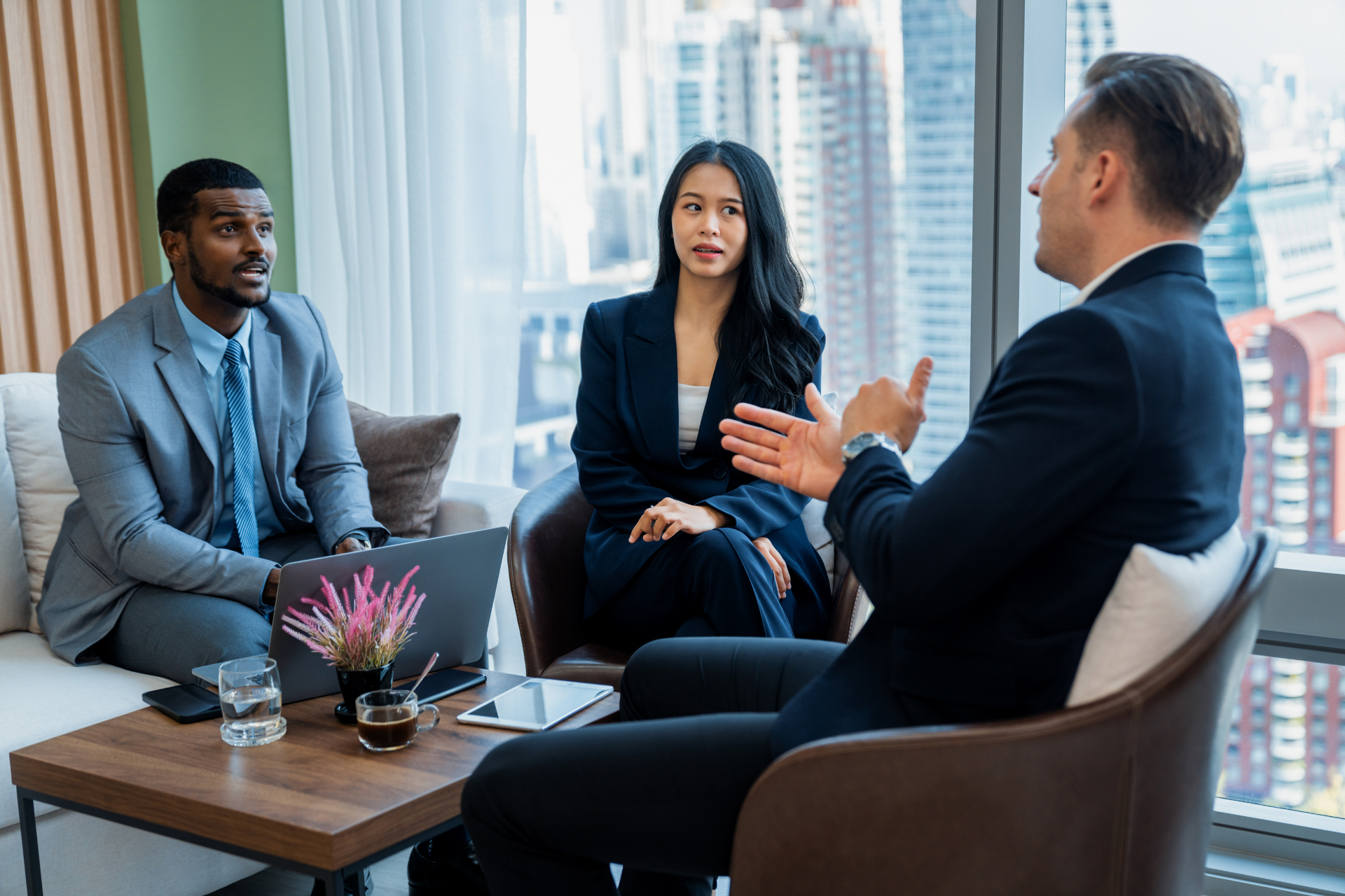 Facilitated workplace mediation conversation between colleagues
